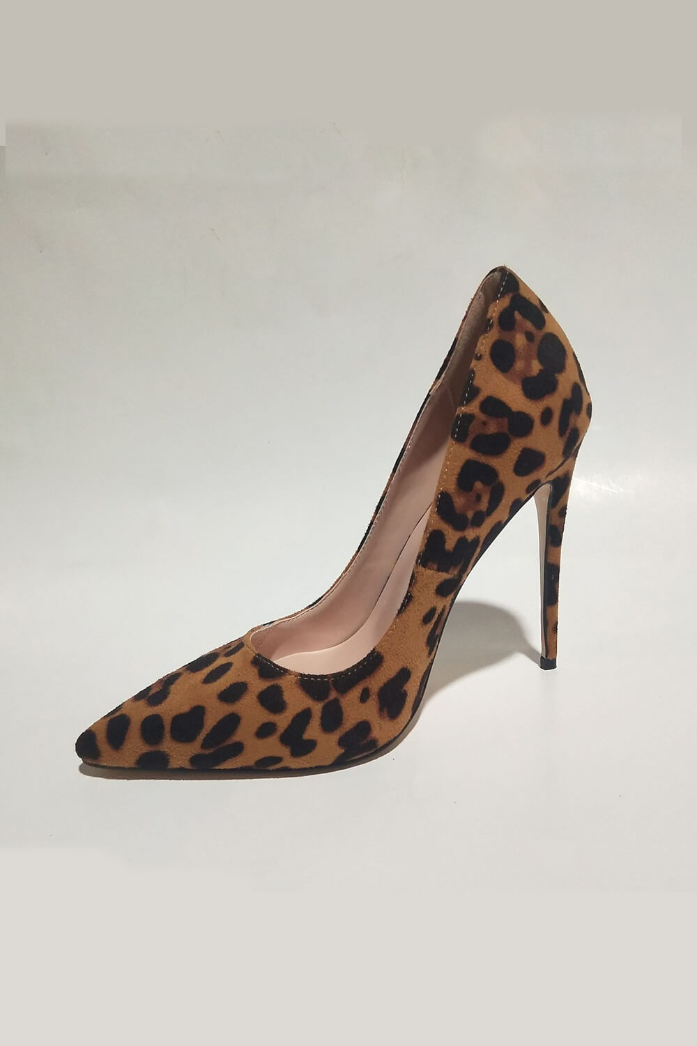 Leopard Satin Stiletto Court Shoes