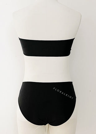 Bow Bandeau High Waisted Bikini Set