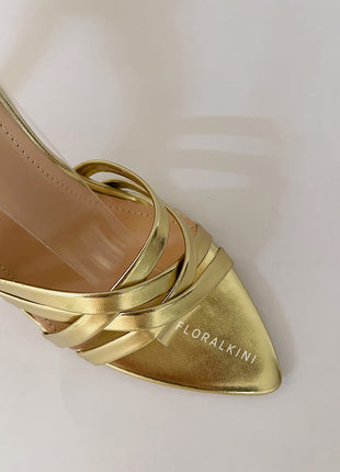 Strappy Open Pointed Toe Stiletto Heeled Sandals