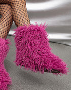 Faux Fur Mid Calf Bootie