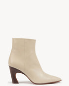 Faux Leather Pointed Toe Ankle Boots