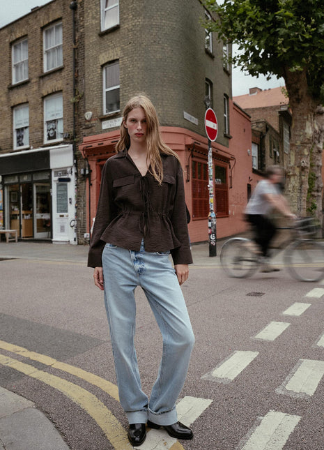 Faux Leather Rould Toe Western Ankle Boots