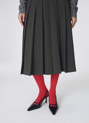 Faux Leather Pointed Toe Slingback Stiletto Heel Pumps