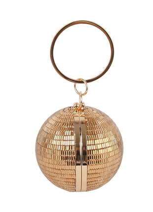 Rhinestone Disco Ball Evening Purse