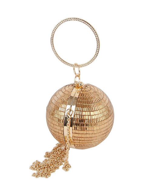 Rhinestone Disco Ball Evening Purse