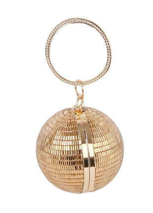 Rhinestone Disco Ball Evening Purse