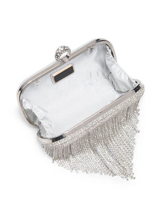 Rhinestone Fringe Evening Clutch