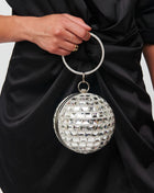 Rhinestone Disco Ball Evening Clutch Bag