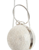 Rhinestone Embellished Disco Ball Evening Purse