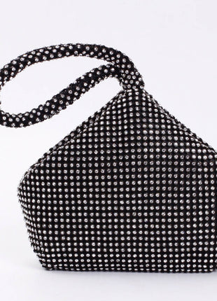 All Over Rhinestone Evening Mini Clutch Handbag