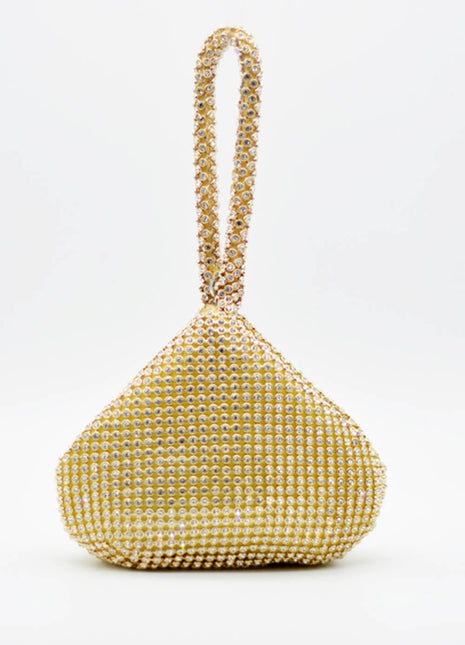 All Over Rhinestone Evening Mini Clutch Handbag