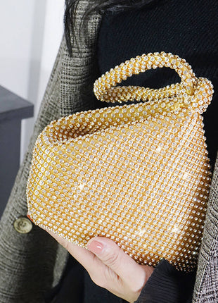 All Over Rhinestone Evening Mini Clutch Handbag