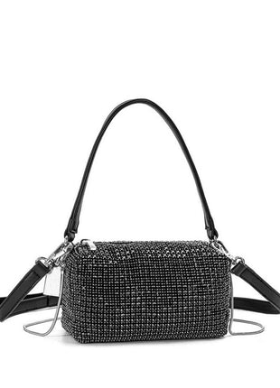Mini Diamond-Like Rhinestones Baguette Bags Evening Crossbody Bag