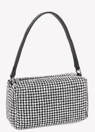 Mini Diamond-Like Rhinestones Baguette Bags Evening Crossbody Bag