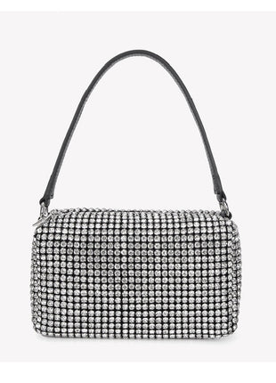 Mini Diamond-Like Rhinestones Baguette Bags Evening Crossbody Bag