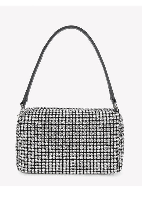 Mini Diamond-Like Rhinestones Baguette Bags Evening Crossbody Bag