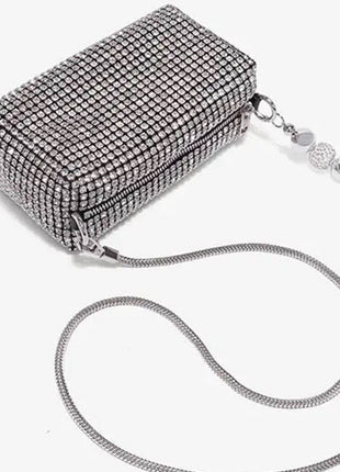 Mini Pearl Diamond Baguette Bags Evening Crossbody Bag
