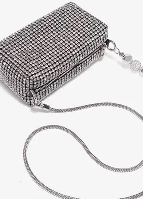 Mini Pearl Diamond Baguette Bags Evening Crossbody Bag