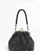 All Over Rhinestones Evening Clutch Bags With Straps