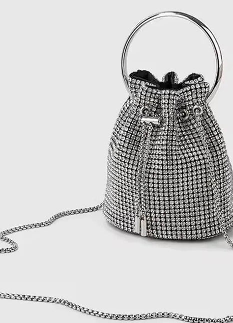 Rhinestone Evening Clutch Bucket Bags