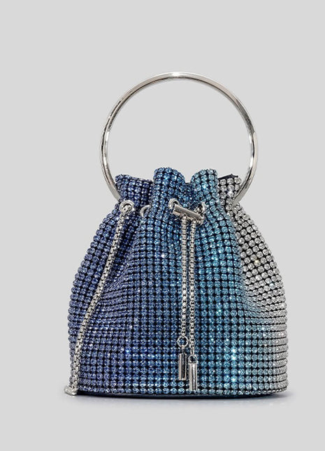 Rhinestone Evening Clutch Bucket Bags