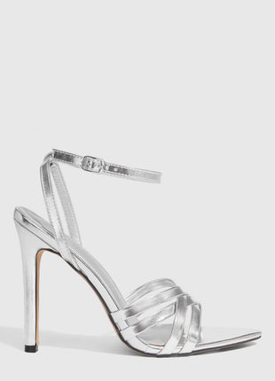 Strappy Open Pointed Toe Stiletto Heeled Sandals