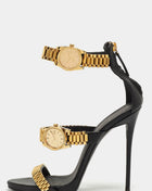 Watch Strap Open Toe Stiletto Heel Sandals