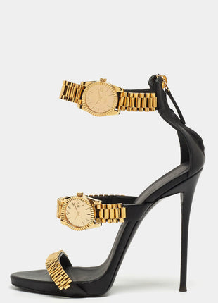 Watch Strap Open Toe Stiletto Heel Sandals