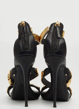 Watch Strap Open Toe Stiletto Heel Sandals
