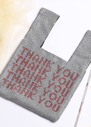 Many Thanks Crystal Embellished Handbag