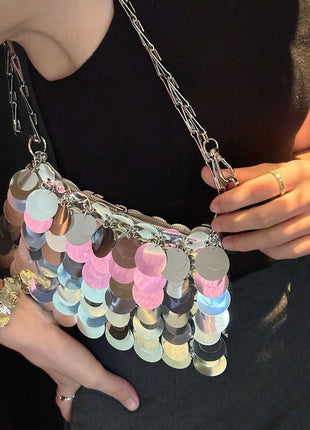Sequined Crossbody Evening Clutch Bags