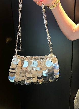 Sequined Crossbody Evening Clutch Bags