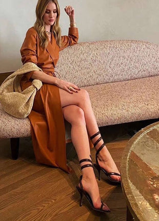 Spiral Python Print Faux Leather Stiletto Heeled Sandals