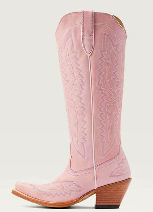 Embroidered Western Cowboy Pointed-Toe Mid-Calf Boots