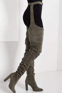 Seagreen Suede Belted Thigh High Boots (2335398264891)