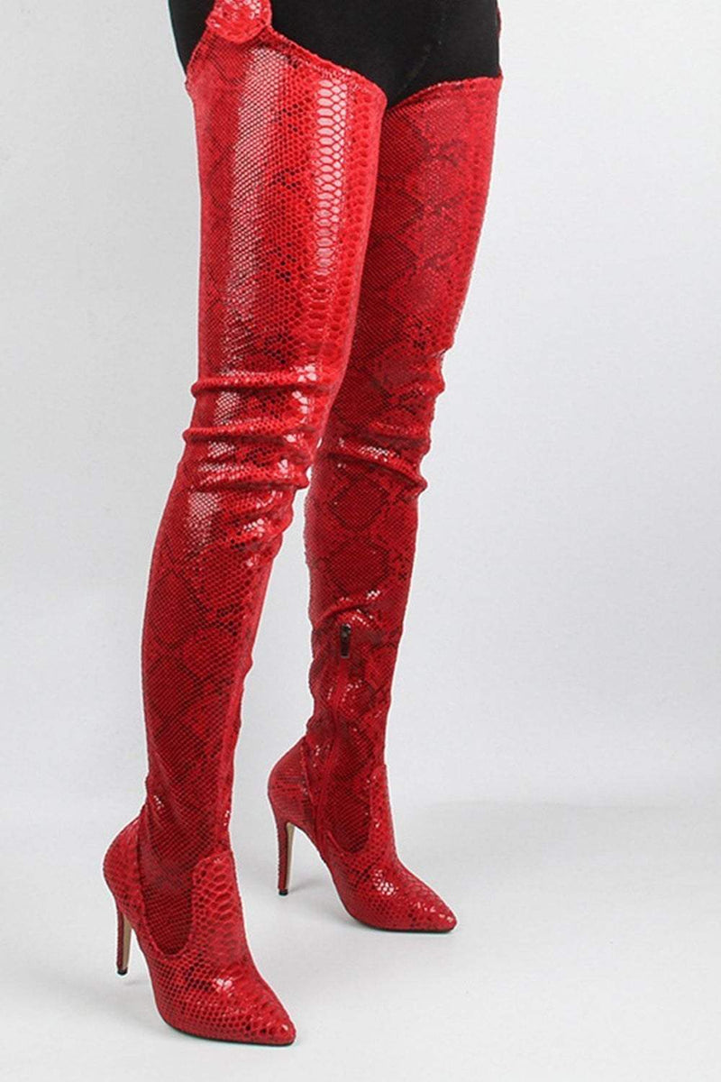 Red Leopard Belted Thigh High Boots (2335398101051)