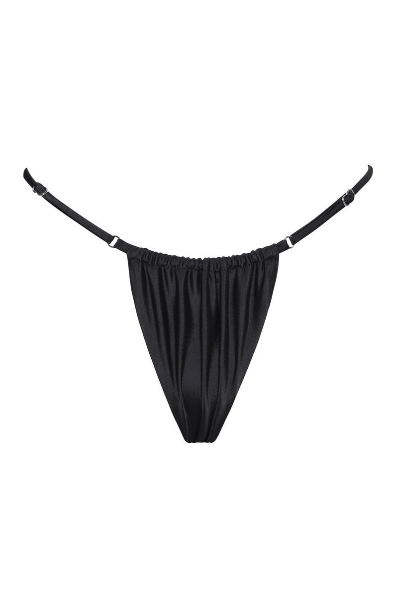 Black Brazilian String Bikini Bottoms (2110325817403)