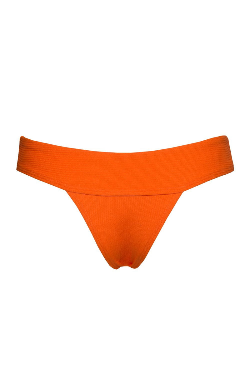 Orange Ribbed Bikini Bottoms (2079027560507)