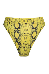 Yellow Snakeskin Bikini Bottoms (2079027953723)