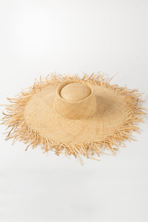 Raffia Straw Open Weave Sun Hat