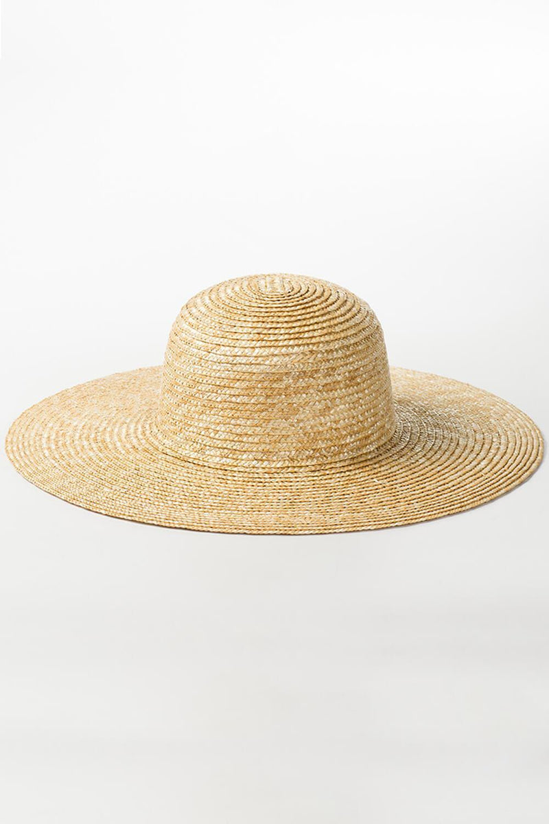 Wheat Straw Dome Crown Sun Hat