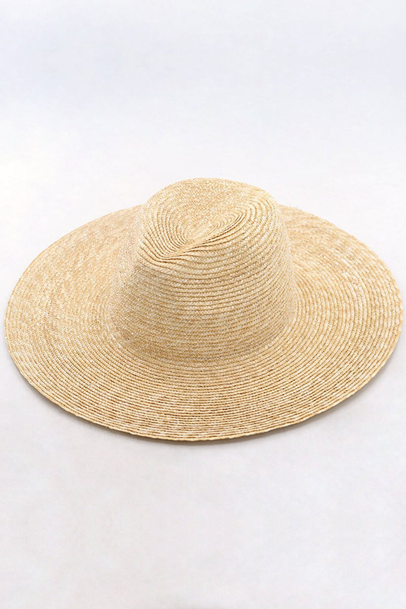 Wheat Straw Panama Fedora Sun Hat