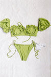 Pistachio Green Tie Side Bikini Bottom