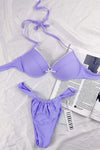 Lavender Underwire Bralette Bikini Top