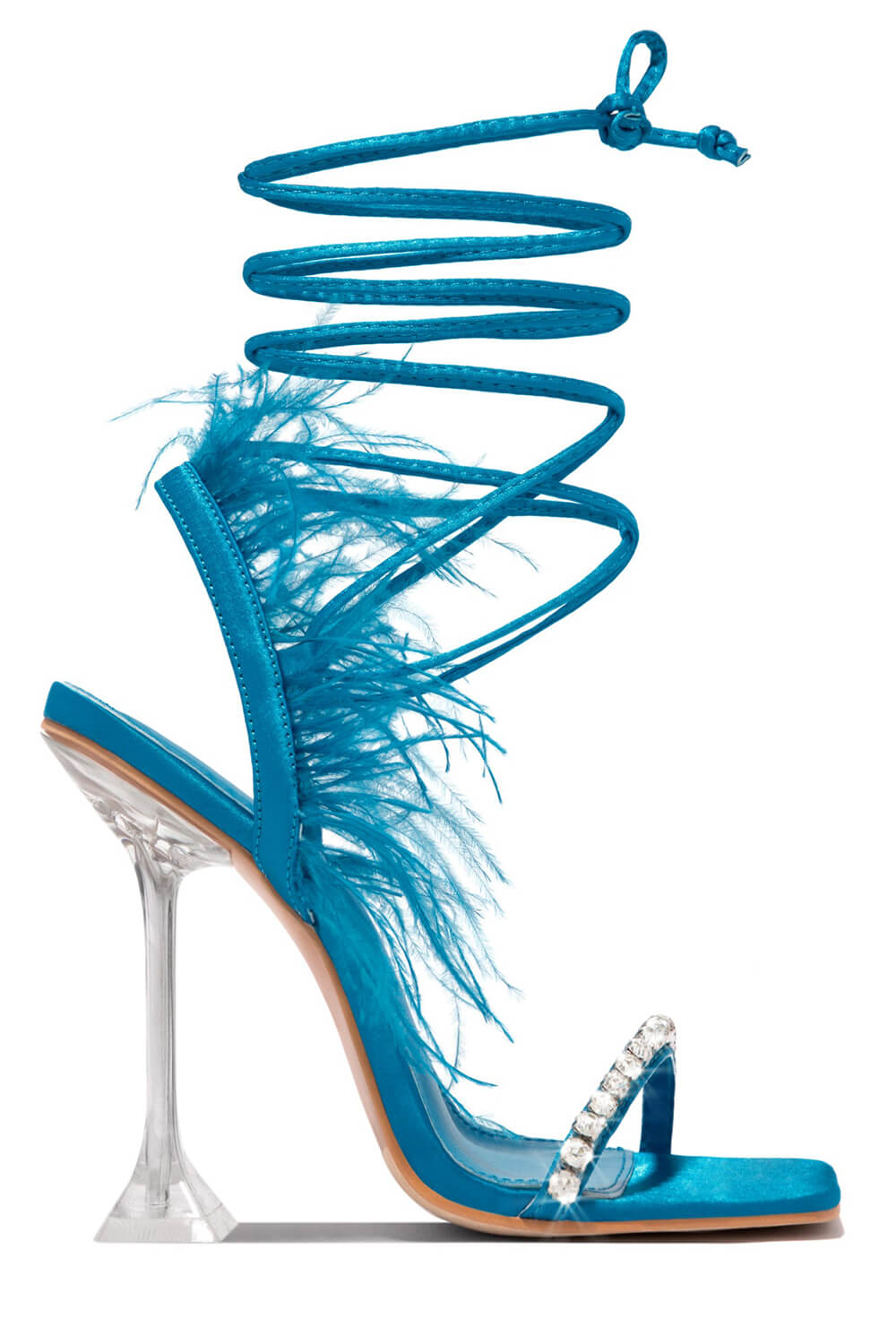 ZINC BLUE Lace-Up Heels | Buy Women's HEELS Online | Novo Shoes NZ