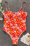 Daisy Print Underwired One Piece Swimsuit