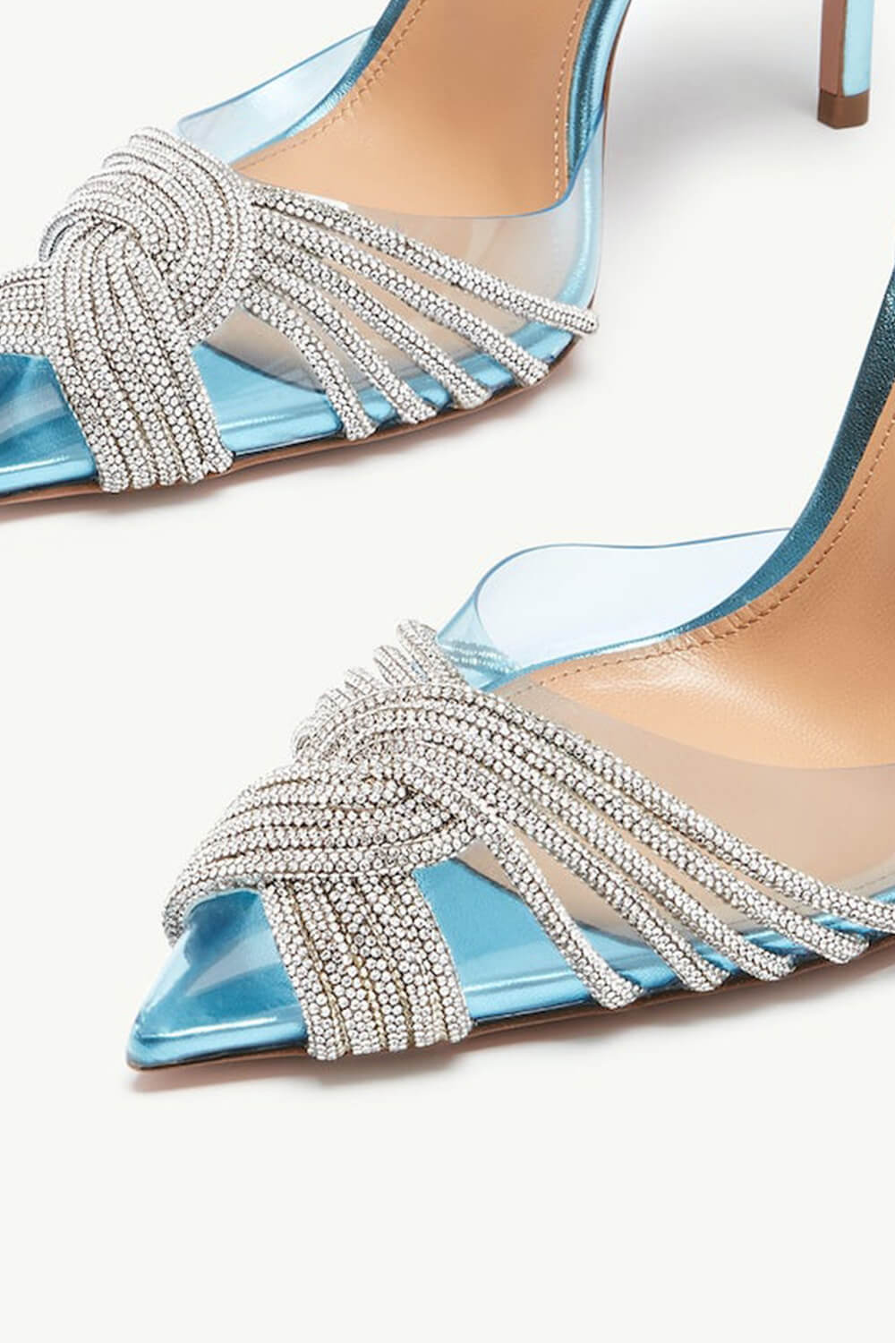 Silver Holographic Lace Up Strappy Double-Stacked Platform Heels | FSJ Shoes