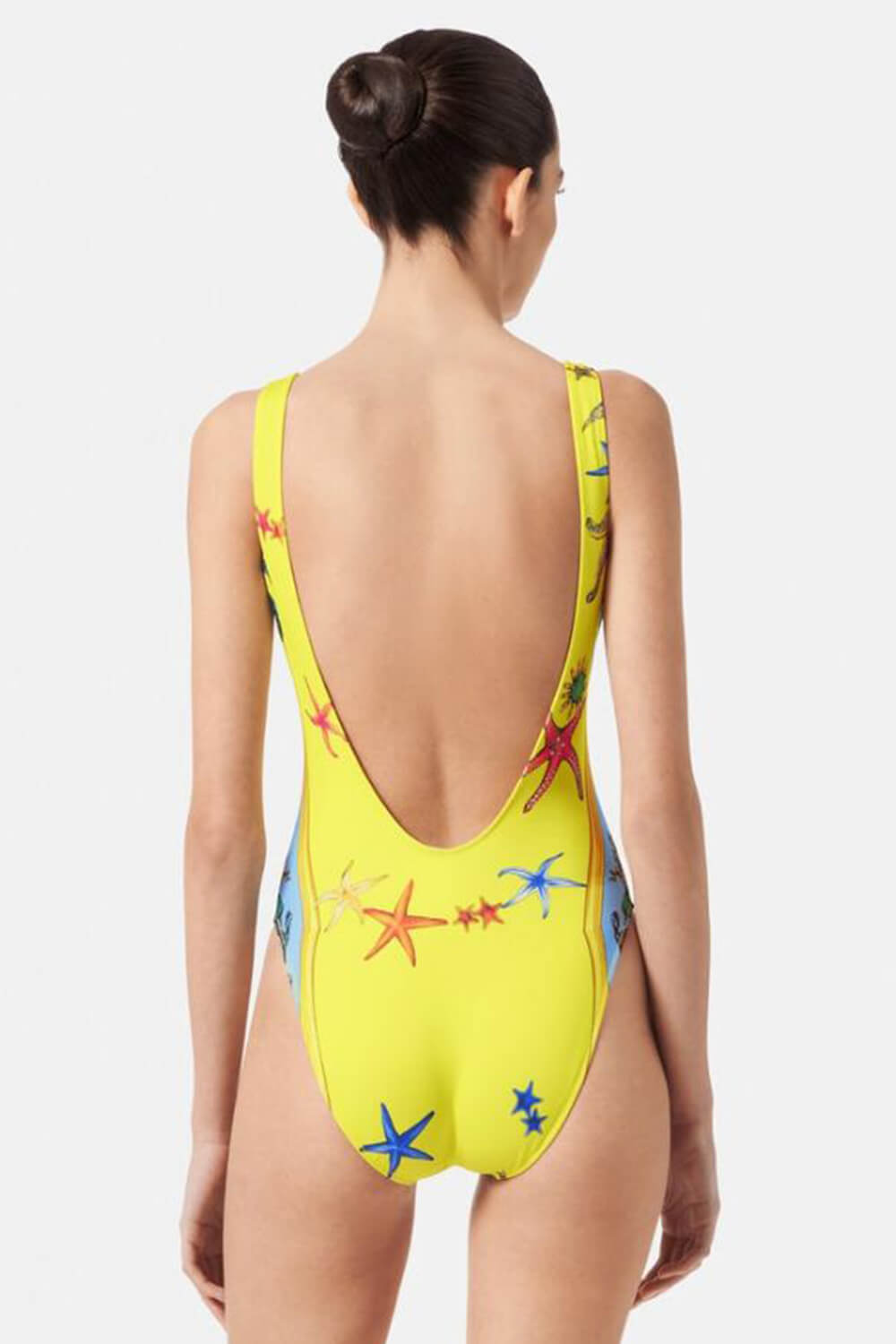 Tresor De La Mer Printed Scoop Neck High-Cut One-Piece Swimsuit