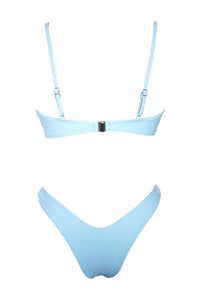 Bandeau High-Cut Bikini Set With Ring Details