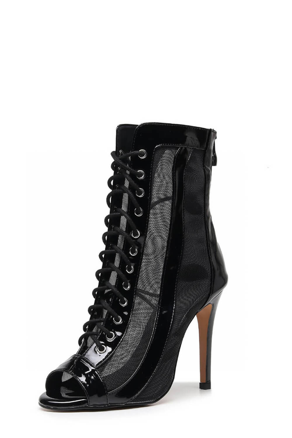 Fierce Cut Out Ankle Boots - Black – Verali Shoes